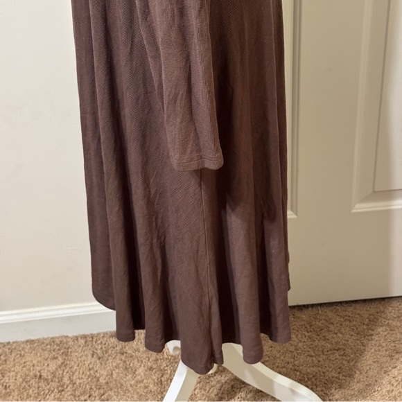 SHEIN Brown Crew Neck Long Sleeve Sheath Dress, size 2XL - Picture 6 of 7